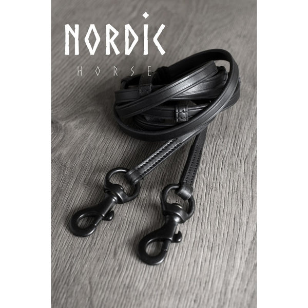 Nordic Horse lædertøjle, sorte spænder