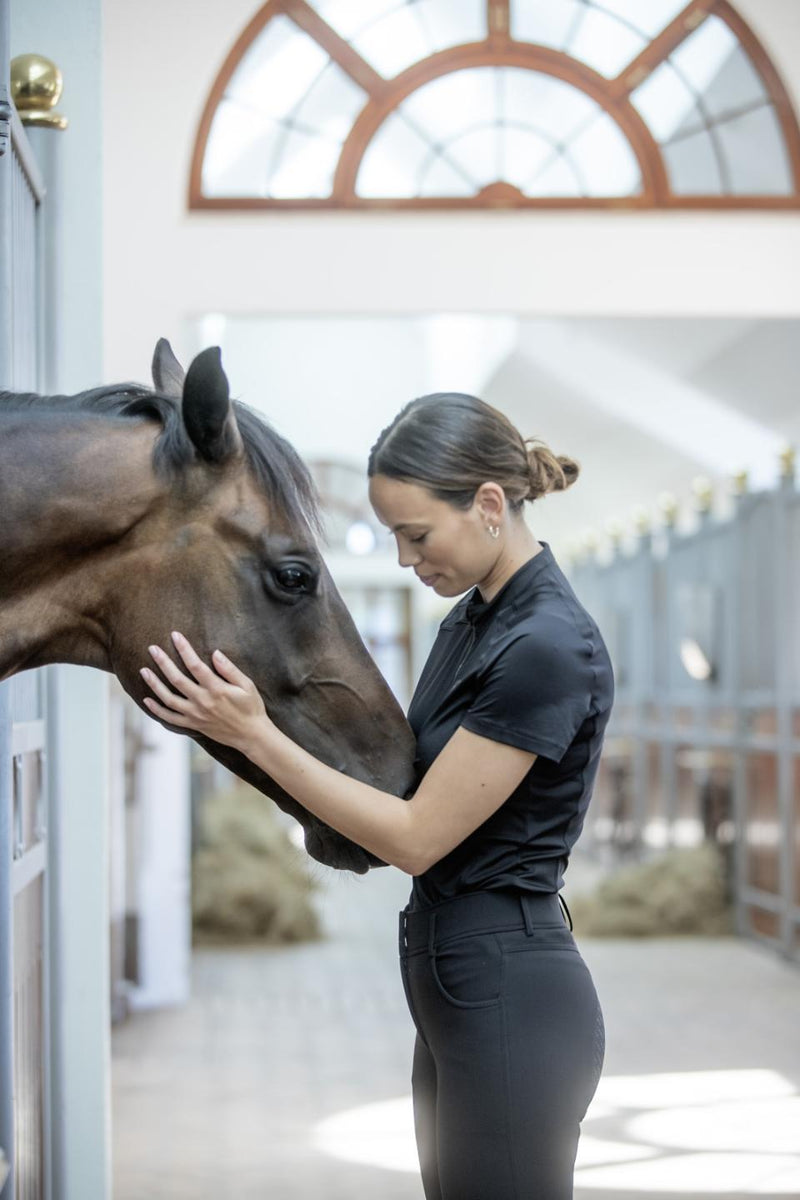 Catago FIR-Tech kortærmet ridebluse, sort