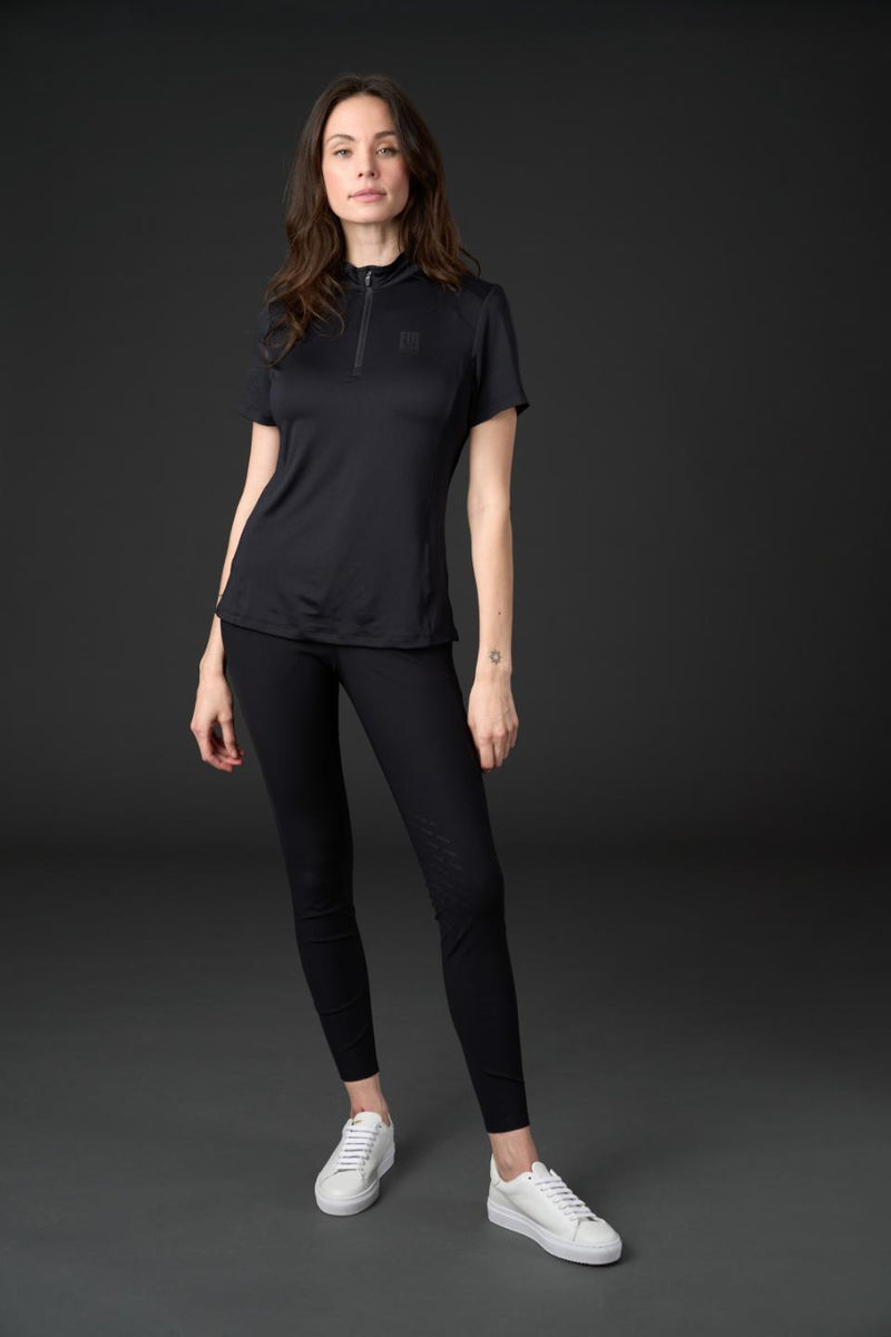 Catago FIR-Tech kortærmet ridebluse, sort