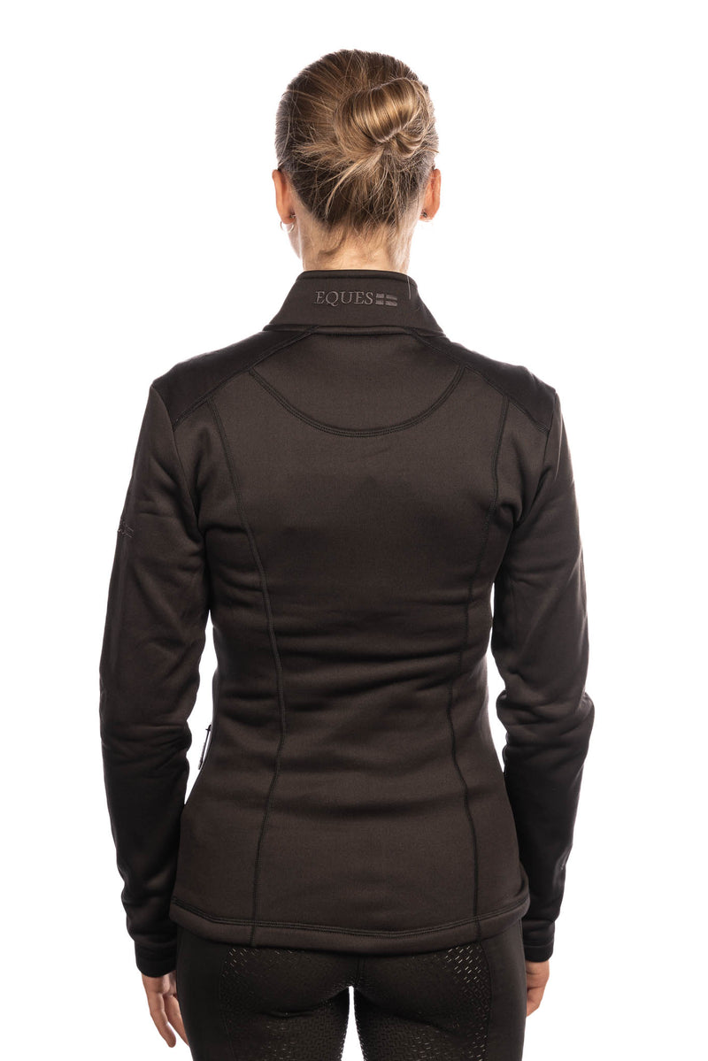 Eques NOX fleece ridejakke, sort