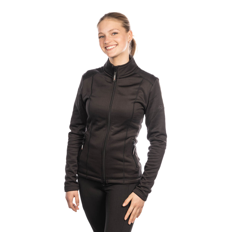 Eques NOX fleece ridejakke, sort