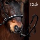 Nordic Horse All White sidepull - brun