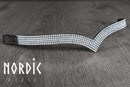 Nordic Horse V-Pandebånd med rækker af hvide sten