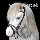 Nordic Horse engelsk/kombineret næsebånd med sten i Islandske farver