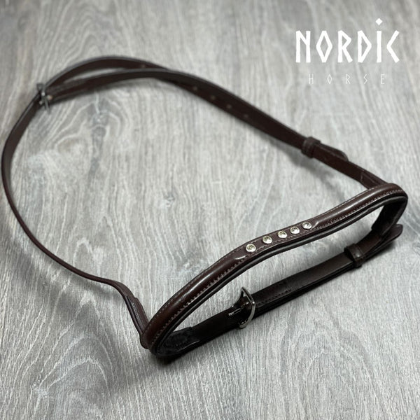 Nordic Horse engelsk næsebånd med 5 sten