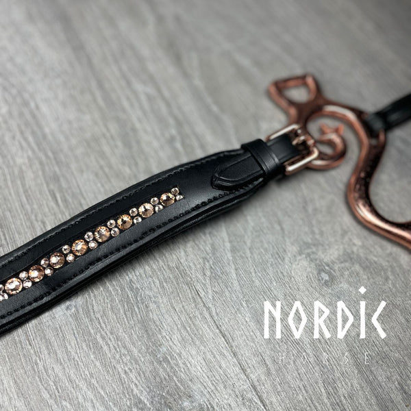 Nordic Horse hackamore, All Rosegold