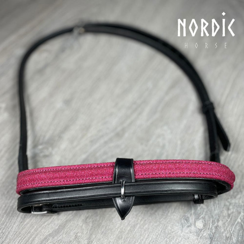 Nordic Horse kombineret næsebånd, glitter