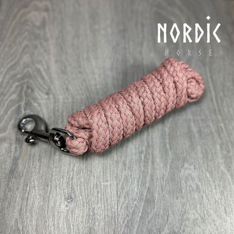 Nordic Horse komfort nylongrime + træktov, rosa