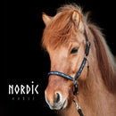 Nordic Horse lædergrime Colour Mix, blå