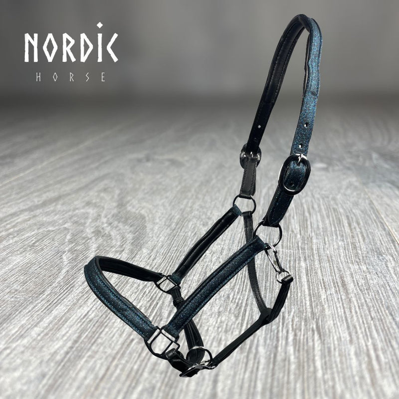 Nordic Horse lædergrime med glitter