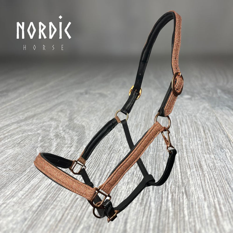 Nordic Horse lædergrime med glitter