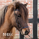 Nordic Horse næsebånd Colour Mix, blå