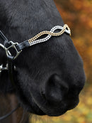 Nordic Horse næsebånd, nr. 3 med overside sten