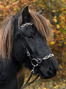 Nordic Horse næsebånd, nr. 3 med overside sten