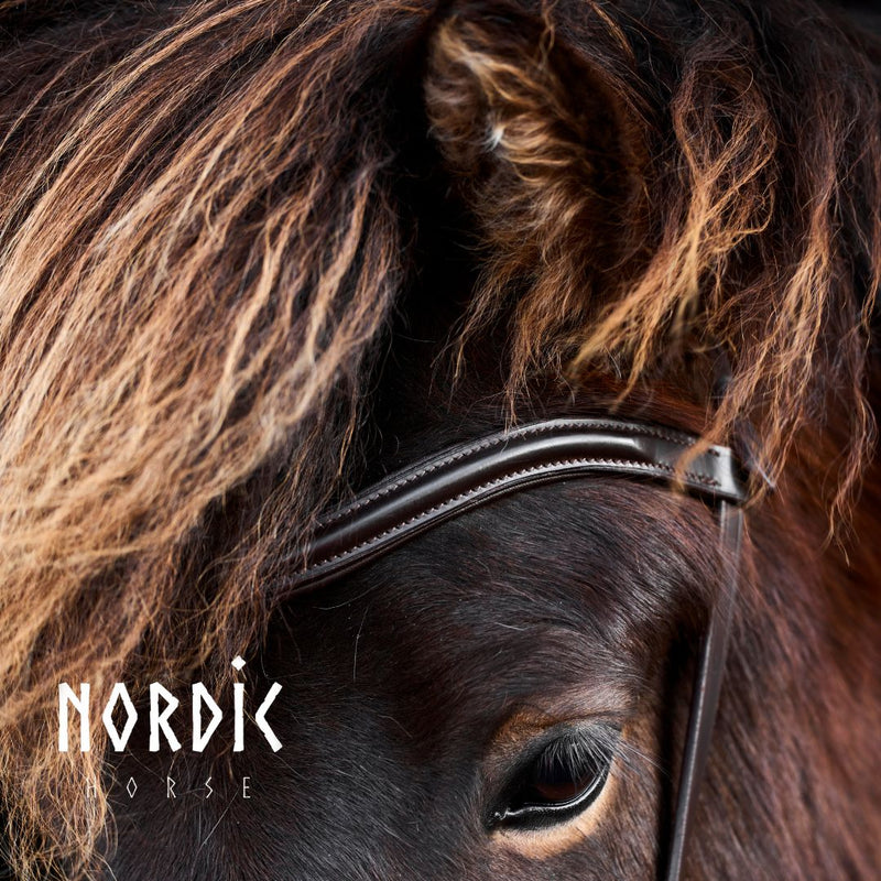 Nordic Horse nakkerem - brun læder