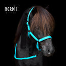 Nordic Horse nylongrime + træktov, turkis