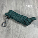 Nordic Horse komfort nylongrime + træktov, mørkegrønt