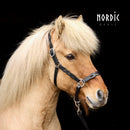 Nordic Horse lædergrime med udskæringer