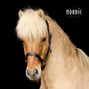 Nordic Horse lædergrime med udskæringer