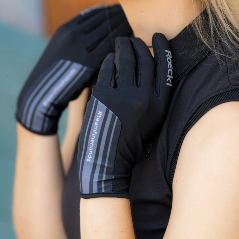 Roeckl Messara sommer ridehandske, sort