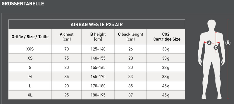 SWING P25 Airbag sikkerhedsvest - FORUDBESTILLING - ankommer start oktober 2025