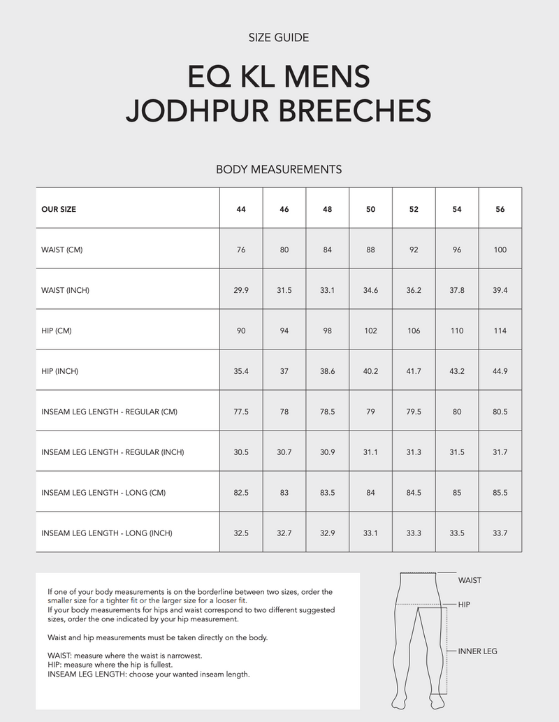Eques Kingsland EQ KL Björn Mens Jodphur vinter ridebukser
