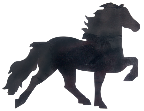 Klistermærke, islandsk hest i tølt