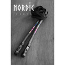 Nordic Horse supergrip tøjle med stopper, rainbow