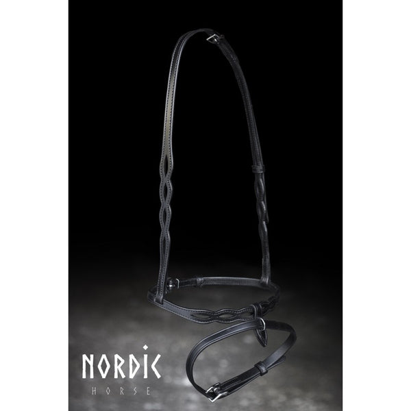 Nordic Horse kombineret/engelsk næsebånd, sort mønster