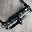 Nordic Horse kombineret næsebånd Colour Mix, turkis