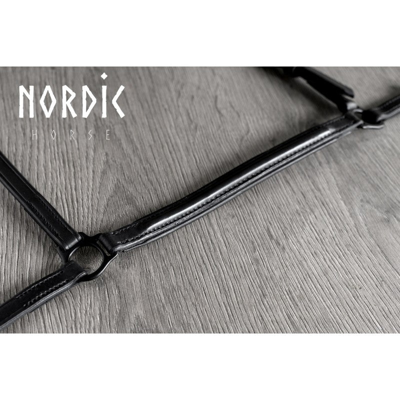 Nordic Horse næsebånd - sort eller rosegold spænde