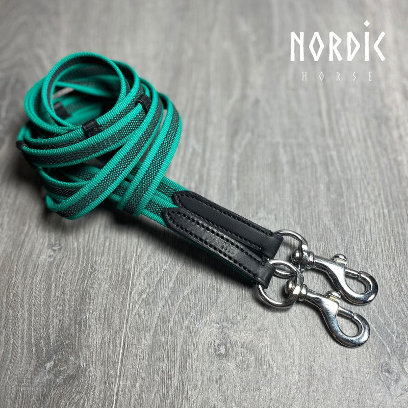 Nordic Horse supergrip tøjle med stoppere, farver