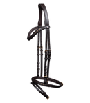 Waldhausen brun islændertrense med sten i guld