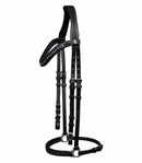 Waldhausen sort islændertrense med blå/sølv sten