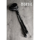 Nordic Horse biothanetøjle med hvide sten og skjulte spænder